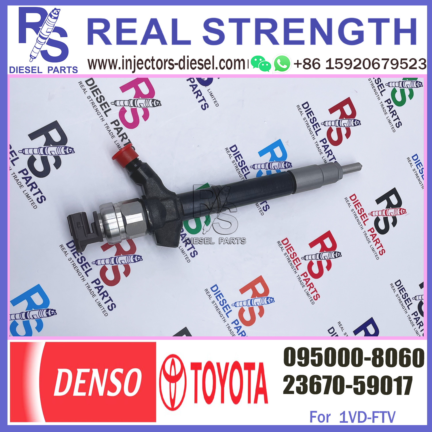 Diesel fuel nozzle assembly pump common rail injector 0950008060 095000 8060 095000-8060 for 1KD 2KD diesel system