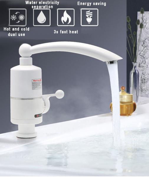 220V Instant Heating Water Faucet IPX4 Fast Electric Heating Water Tap Plastic