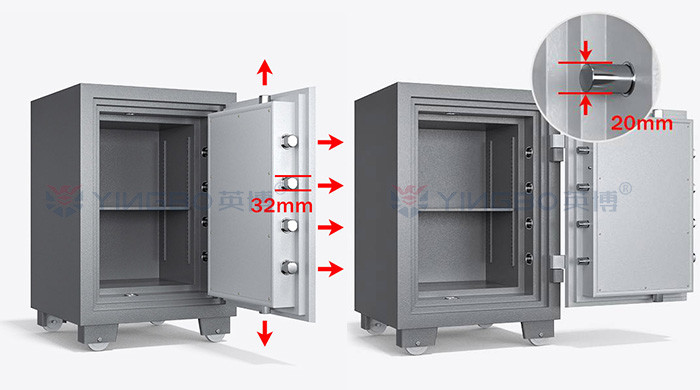 Fire Rating 120 Mins Fireproof Safe Box / Fireproof Document Safe YB/FH-78