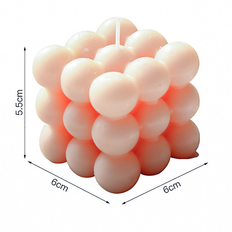 Round Magic Bubble Scented Soy Wax Candle For Bedroom