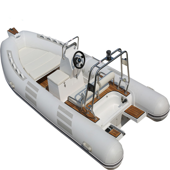 2022 orca hypalon rib boat 16ft with fuel tank light grey rib480D with back steps