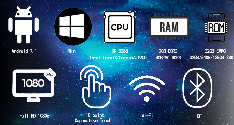 15-Inch Touch Screen POS System with 11.6-Inch 2nd Display and External Thermal Printer