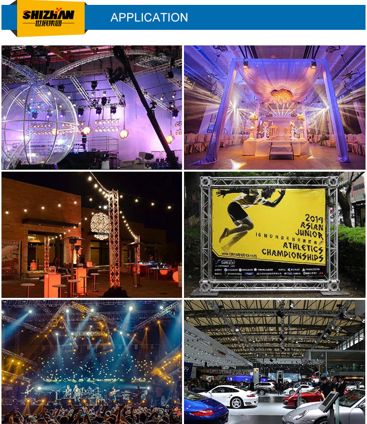 Rotating Round Aluminium Lighting Truss Lifting Stage For Performance