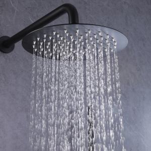 2 Handle 1 Spray Tub And Bathroom Shower Faucets Combo With Round Showerhead