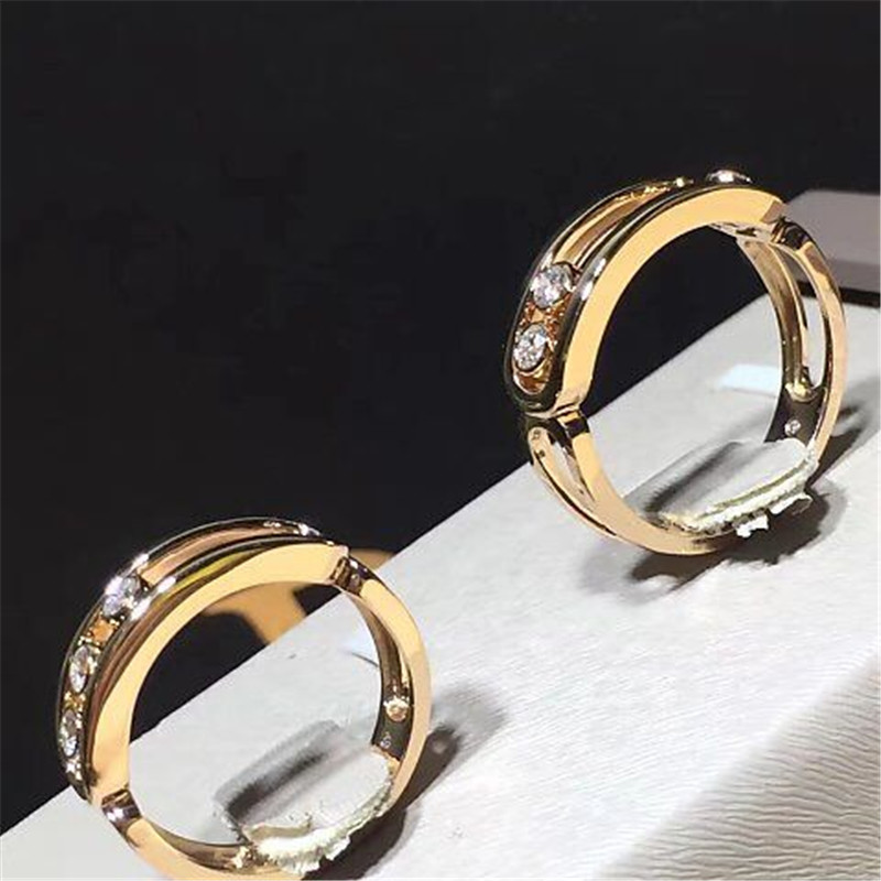 Jewelry factory in Shenzhen, China Mk ring 18k white gold yellow gold rose gold diamond ring
