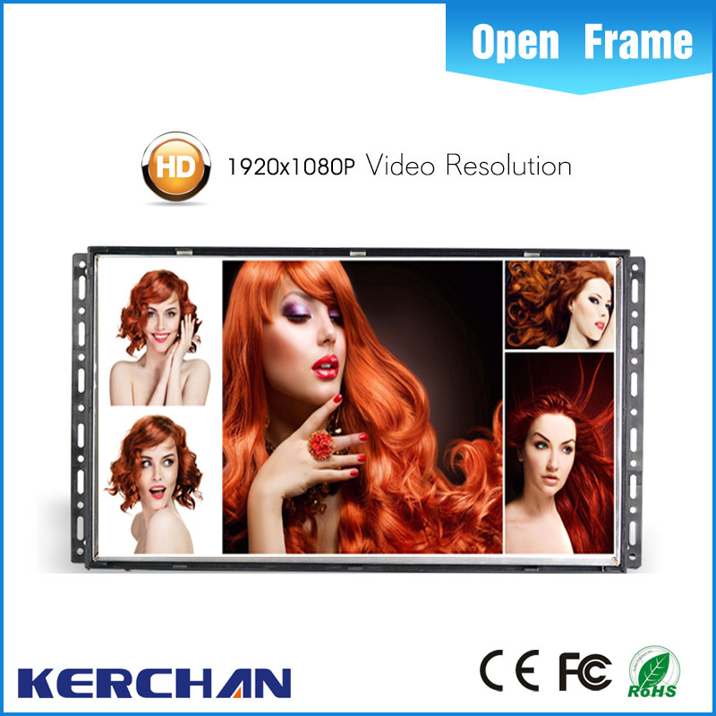 Wall Mount Frameless Full HD LCD Screen 15 Inch For Shelf Display