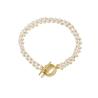 Buy cheap OEM 18k Gold Bracelet Imitation Pearl OT Button Charm Bracelet from wholesalers