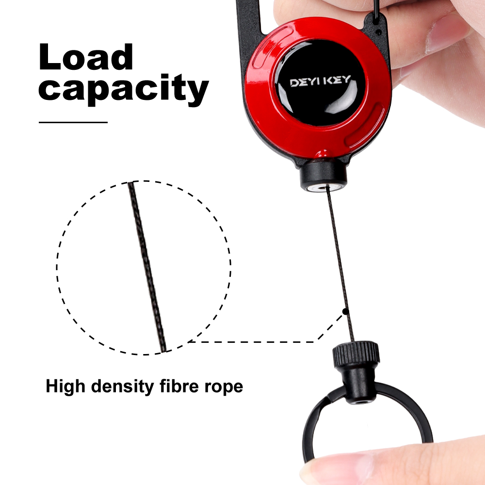 Deyi Badge Reel Upgraded Stainless Steel Cord, Suitable For Men And Women Assorted Colors
