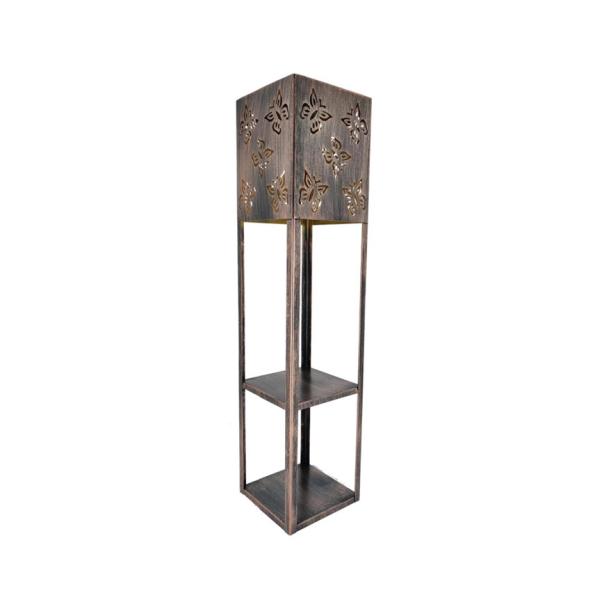 Metal Solar Garden Butterfly Design LED Solar Flower Stand Planter Decorative