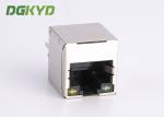 Customized Shield 180 Degree 100 BASE PoE RJ45 Ethernet Connector Module For Lan