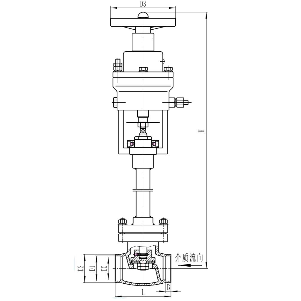 High Performance Cryogenic Valve Emergency Shut Off With Solenoid Valve