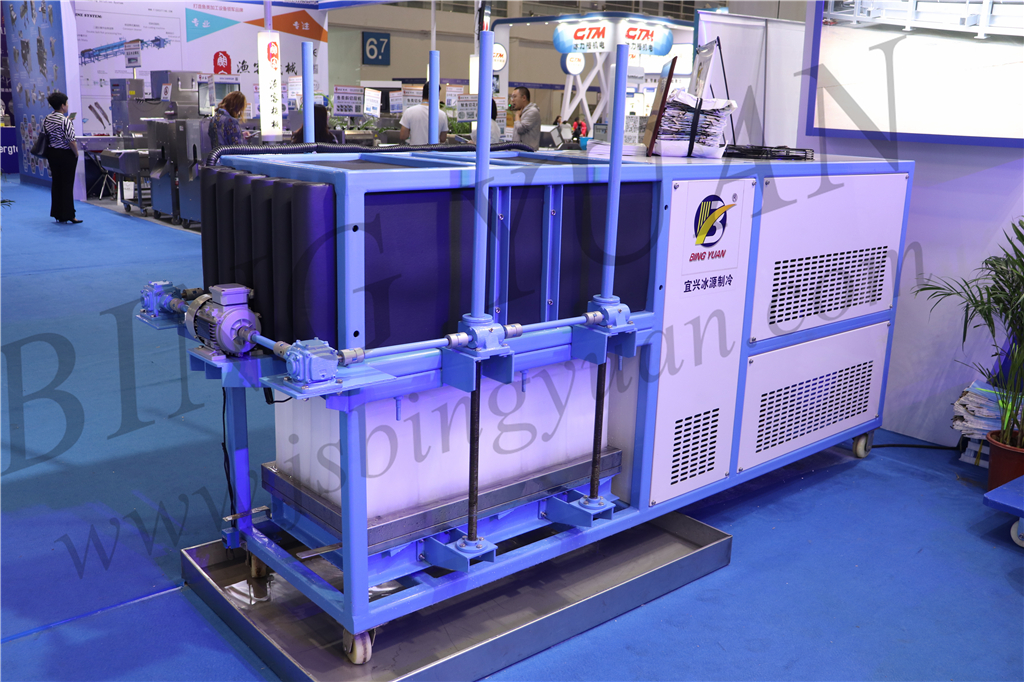 Water Cooling 50KG 220V Block Ice Maker Machine , 3 Ton Ice Machine