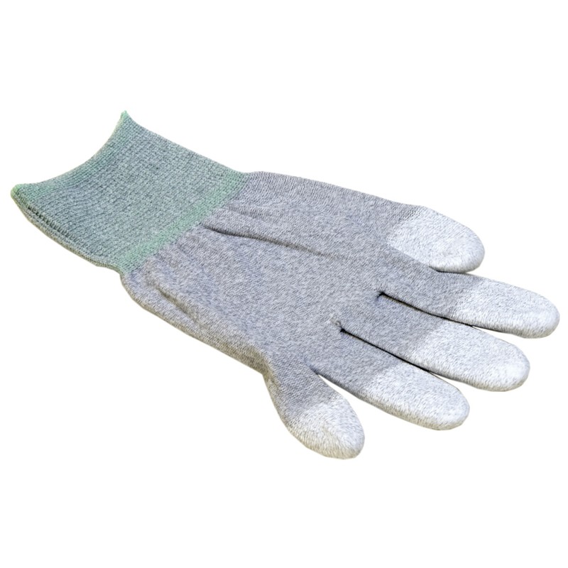 10e6 Ohm Carbon Fiber Electrostatic Discharge ESD Dotted Safe Gloves