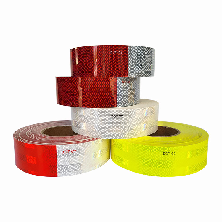 ODM Red White DOT Reflective Tape Self Adhesive Weather resistant