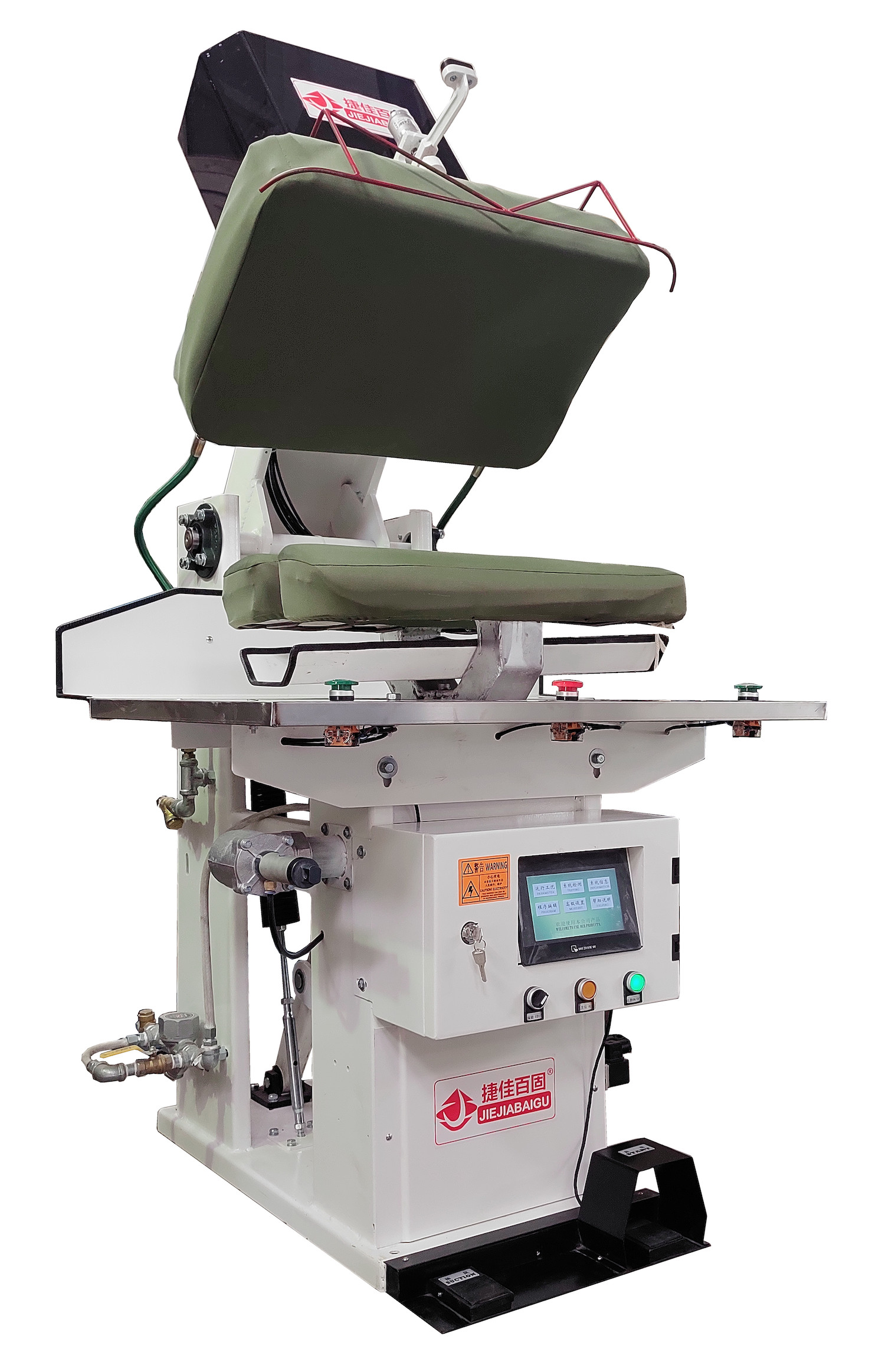 Auto PLC Commercial Laundry Press Machine For Laundry Ironing 380V 50hz