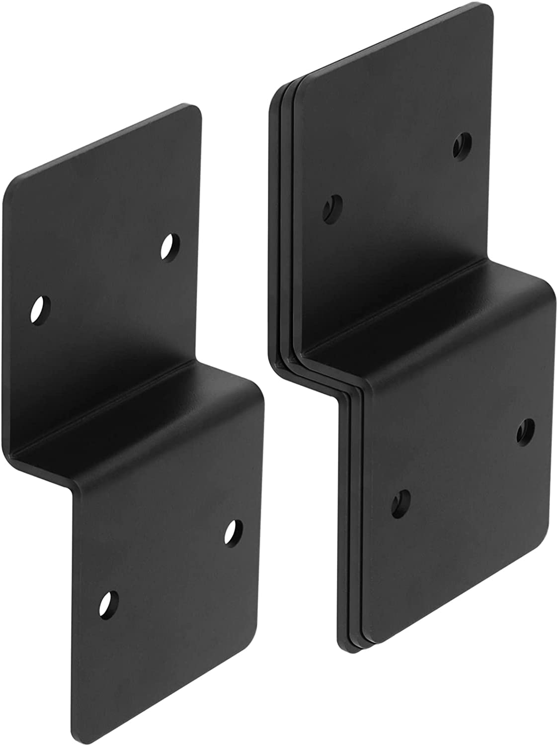 Standard 2x4 Door Barricade Brackets for Heavy Duty Steel Drop Open Bar Security Lock