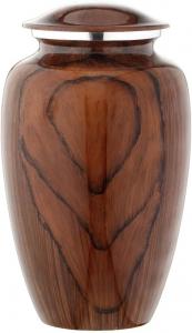 China Cherry Wood Grain Finish Cremation Urn | Human Ashes Adult Memorial urn, Burial, Funeral Cremation Urns | 200 Cubic on sale