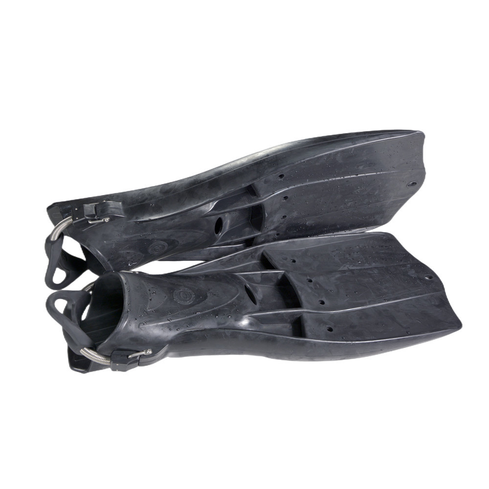 Practical Anti Skid Aqualung Jet Fins , Black Short Swim Fins For Snorkeling