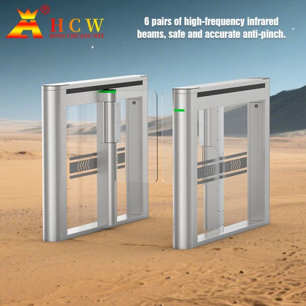 Full Automatic Bidirectional Swing Barrier Turnstile IP54 Access Control Swing