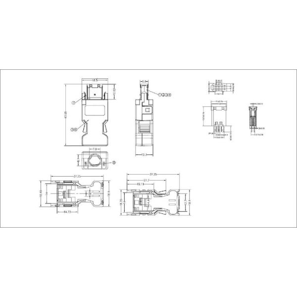 Molex IEEE 1394 6P 10P Servo Amplifier Connector 3m 36310 USB Connector Replace Parts