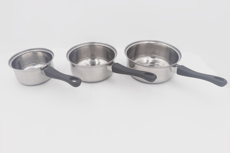 Restaurant Induction 16cm Stainless Steel Stew Pot Non Coating