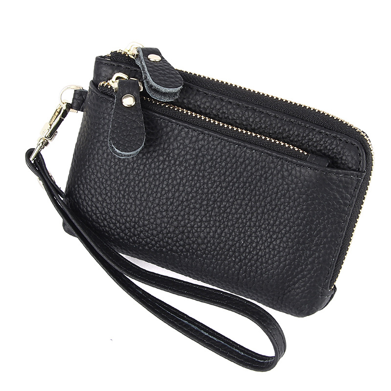 Daily Used Gary Leather Custom Wallet Vintage Retro Mini Small Passport Keychain