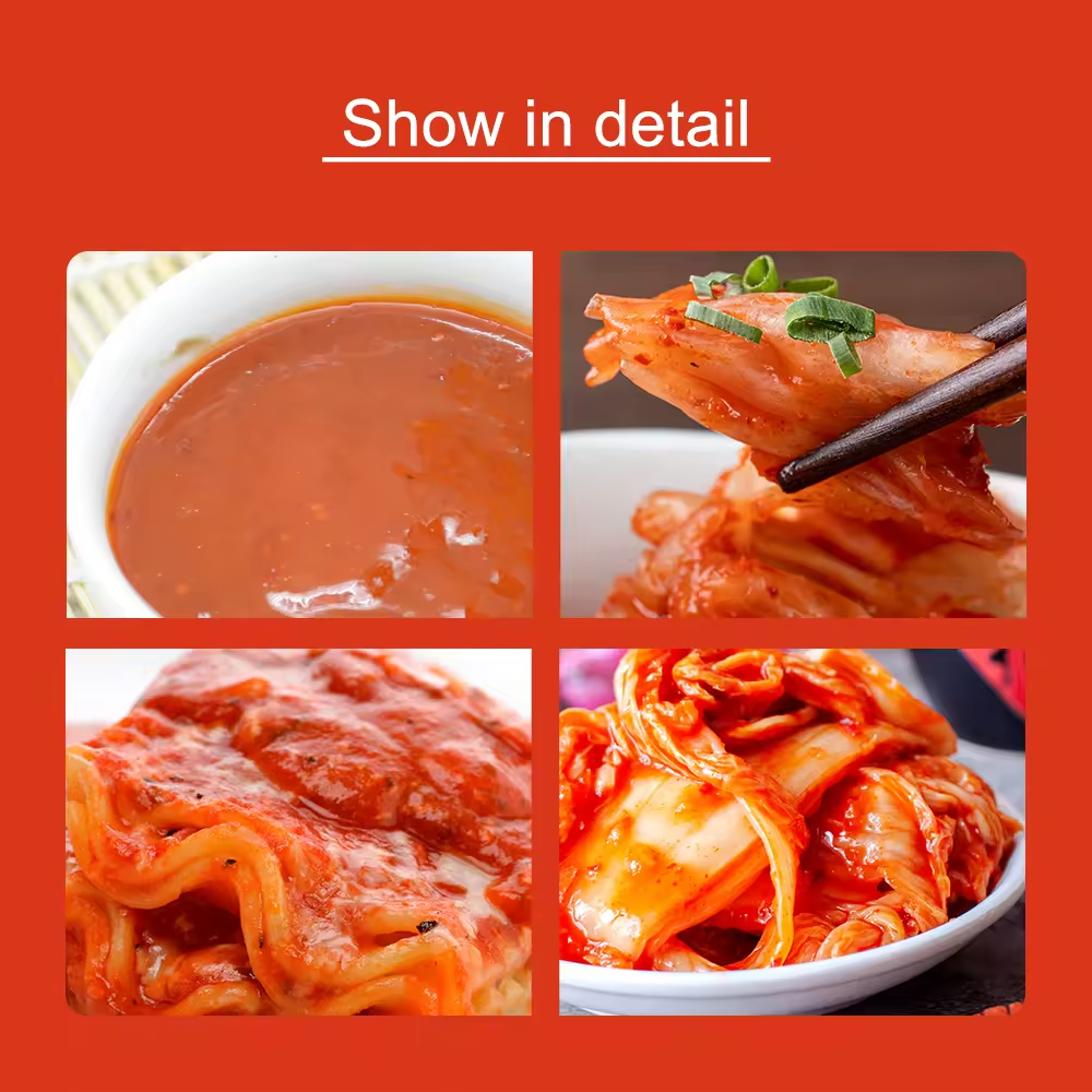 Kimchi Sauce Hot Spicy Chili Marinade Pickled Paste Made with Main Ingredient Soybean