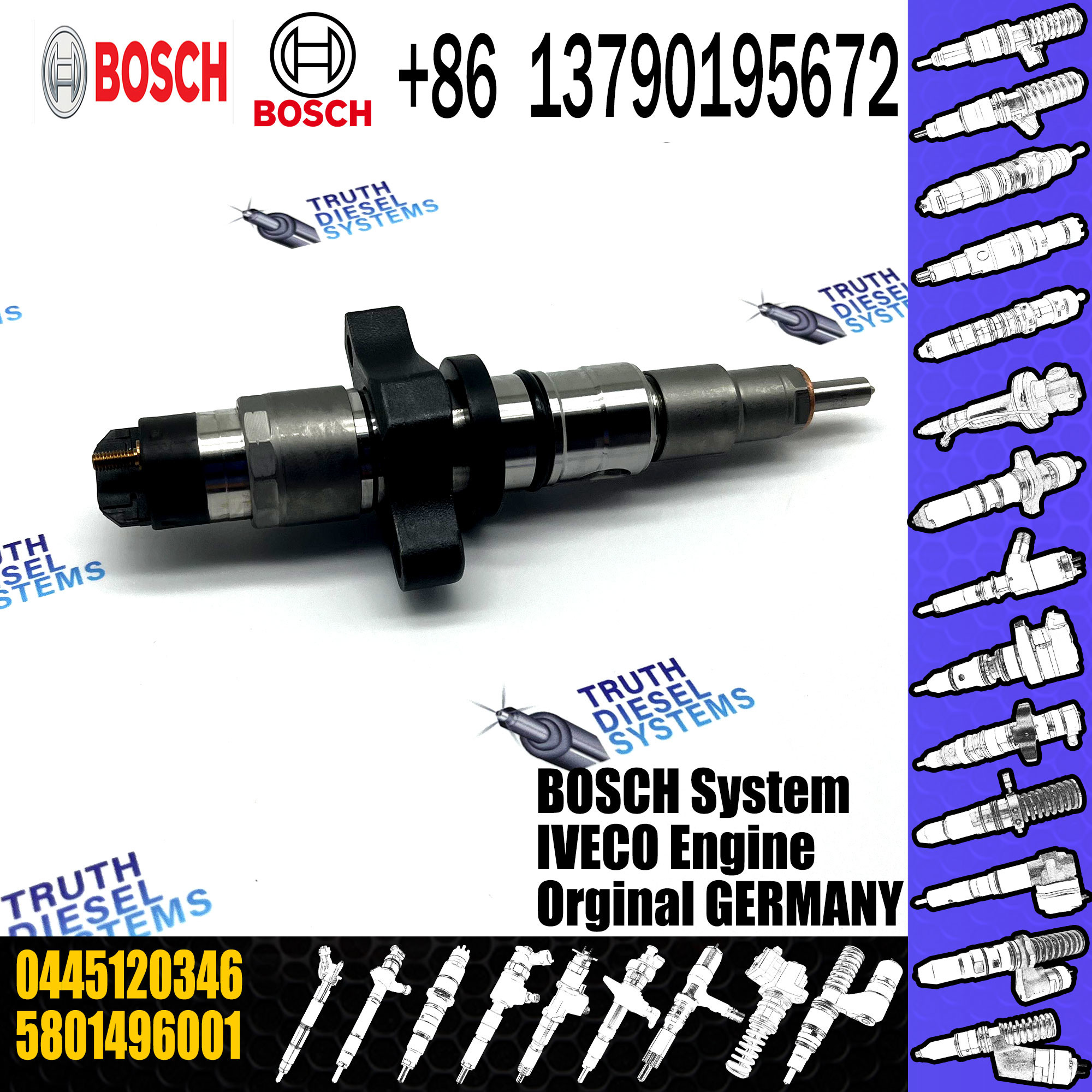 diesel fuel injector common rail fuel injectors 0445120346 0445120054 2855491