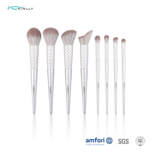 Cruelty-Free Synthetic Fiber Bristles​ 8pcs Face Makeup Brush Set,Wooden Handle