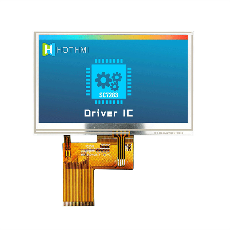 4.3" Inch Resistive Touch Panel Tft Lcd 480x272 Ips Lcd Monitors Tft Lcd Display Manufacturer
