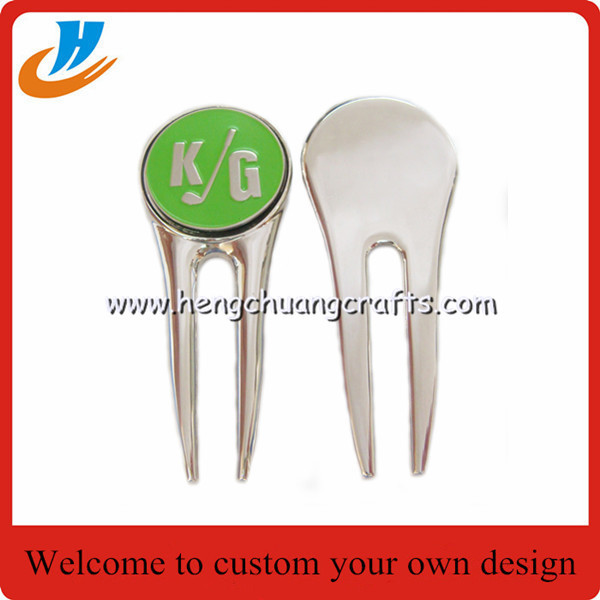 China metal crafts factory specialized in golf magnet ball clips marker