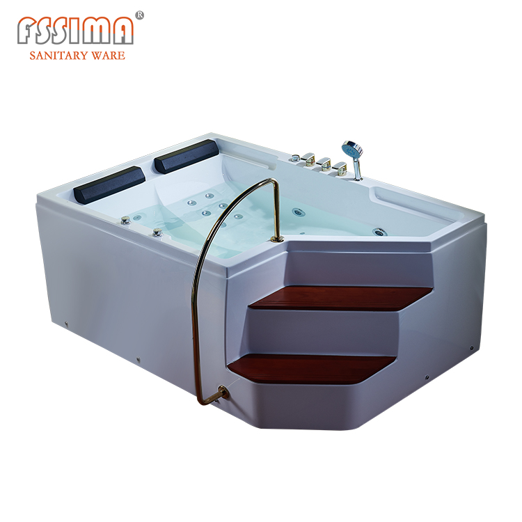 1700 x 700 freestanding air massage bathtubs spa hydromassage tub With Step