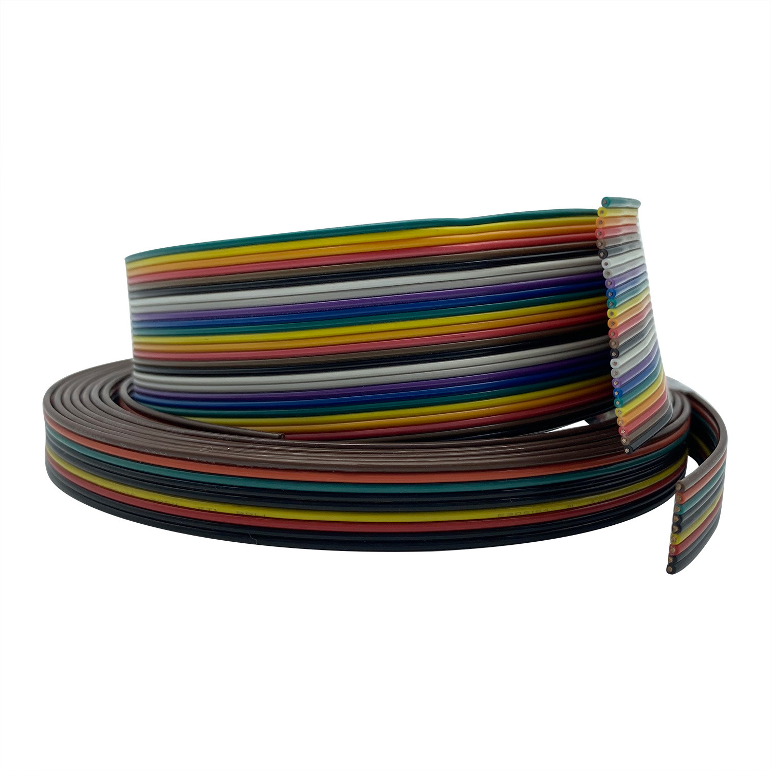 UL VW-1 Rated 300V Copper Flat Wire Cables Temperature 105.C Resistance