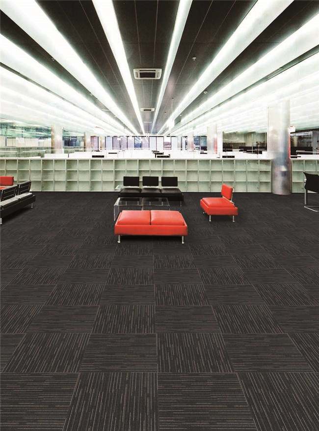 PP Pile Indoor Modern Carpet Tiles Self Adhesive Carpet Squares HS Code 57033000
