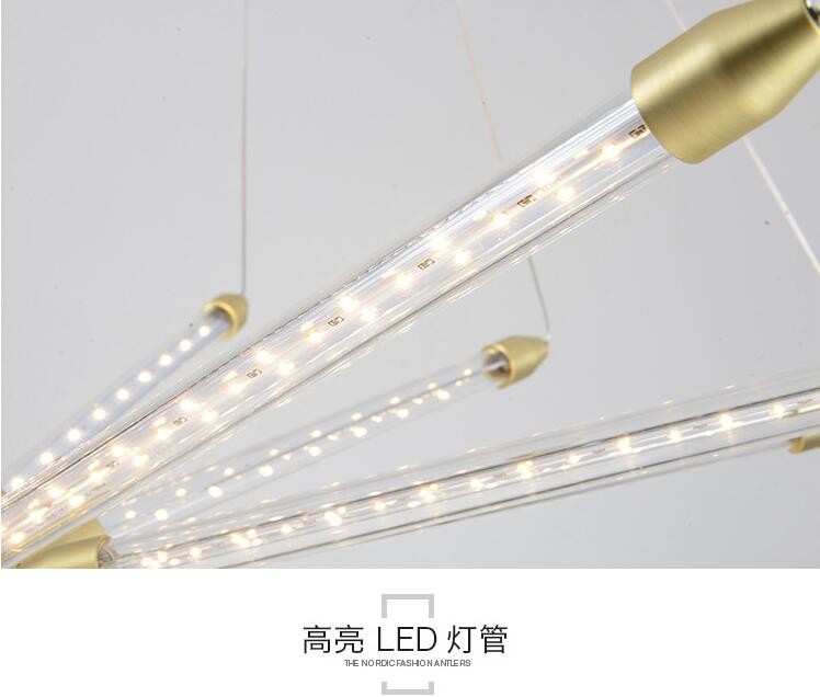 Post-modern minimalist chandelier Creative retractable bedroom living room Kroon 11 chandelier(WH-MI-332)