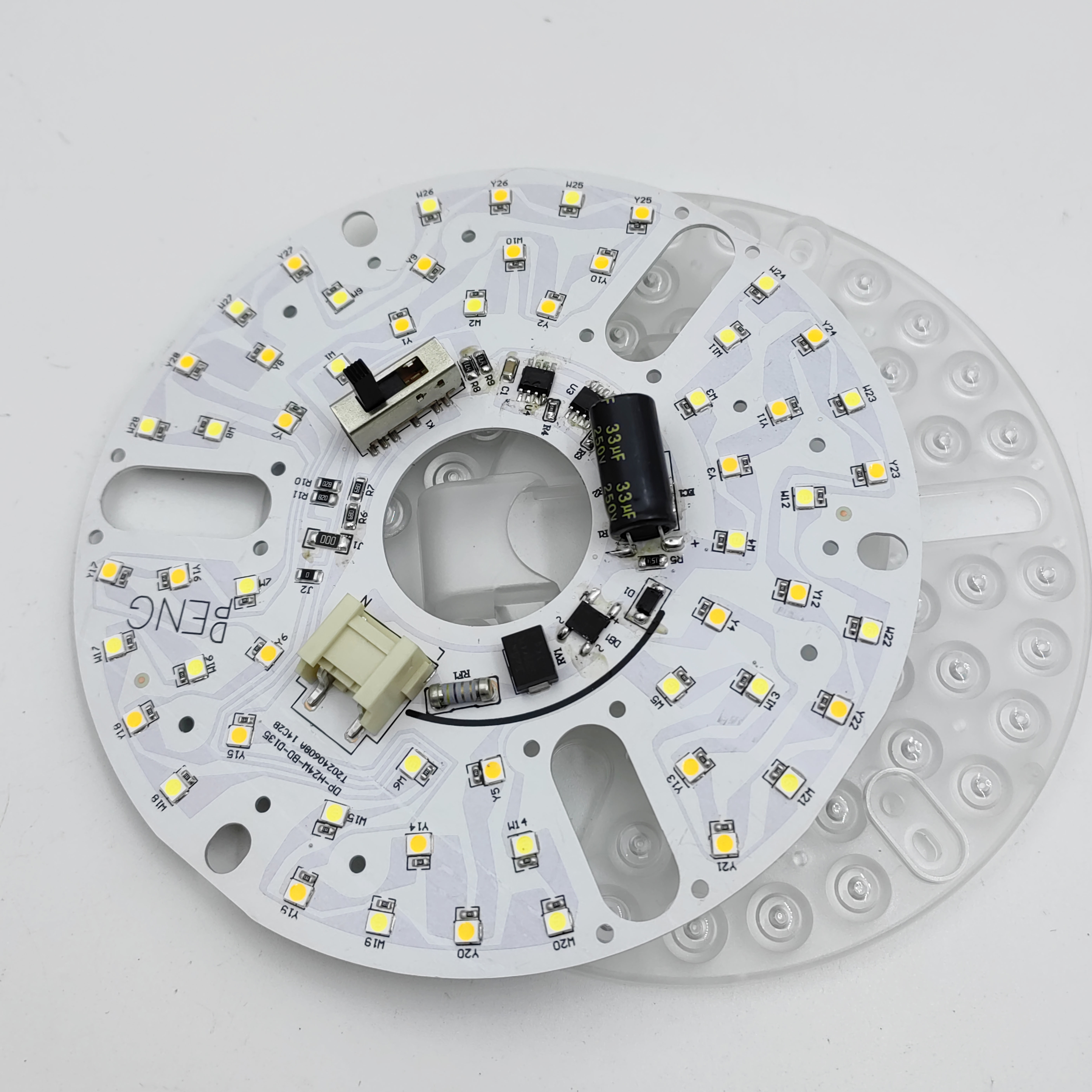 5CCT 18W/24W DIP Switch Ceiling Light Fan With Witch Power Replaces LED Module 120V Ceiling Fan Panel Retrofit Kit With DOB Modules