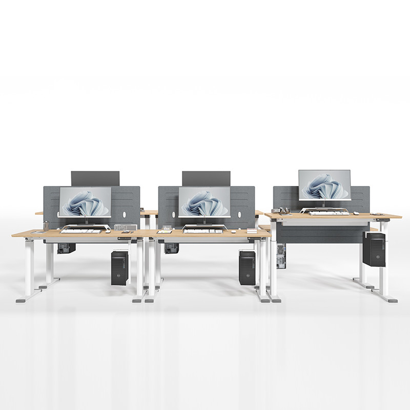 Electric Office Desk Dual Motor Stand Desk Up Height Adjustable Table