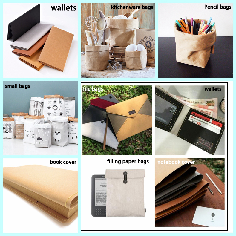 0.55mm environmentally friendly washable kraft paper handmade DIY bag fabric