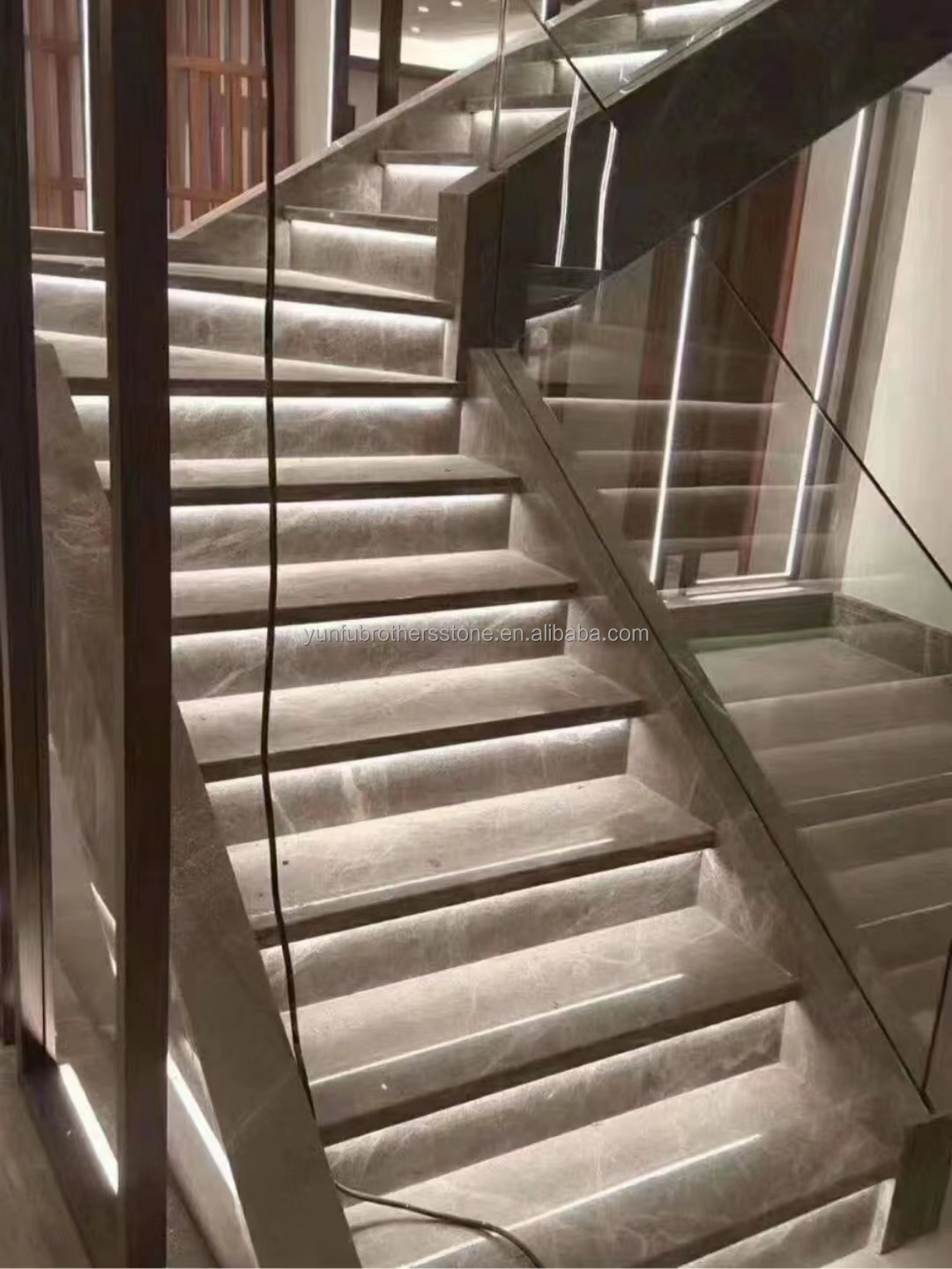 Marble Stair and Skirting Tiles Modern European Style for Natural Stone Interior Design