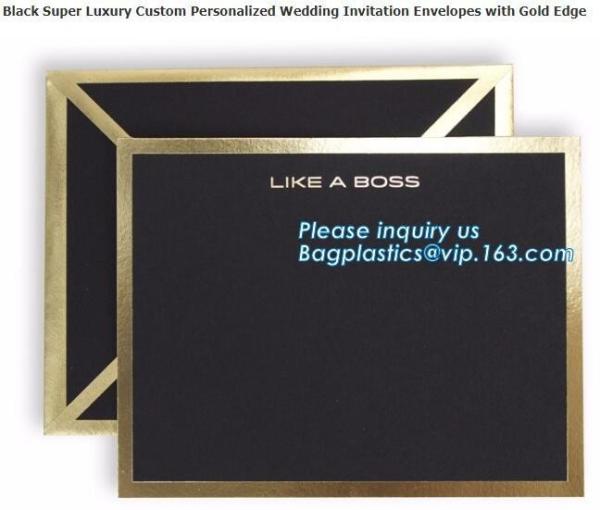 Wholesale custom Classic style a3 a4 a7 gold brown shipping kraft paper envelope