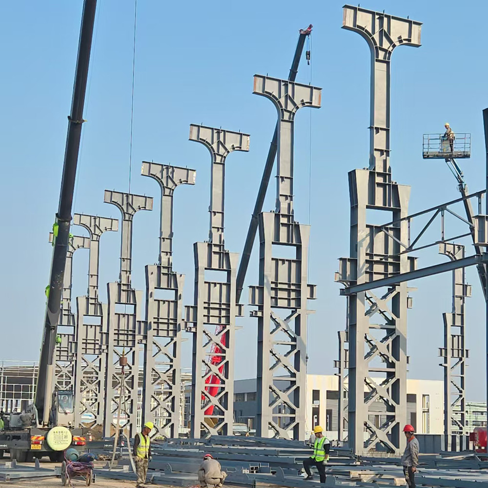 Prefabricated Steel Frame Factory Warhouse Steel Construction Fabrication