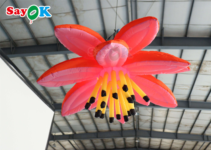 1.2m Inflatable Lighting Decoration Event Wedding Inflatable Flower With Led Light