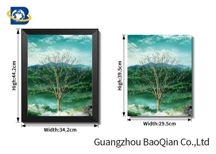 3d Flip Effect Picture With Frame Wall Hanging Of Four Season Tree / Beautiful Flower