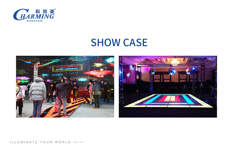 P3.91 Dance Floor Led Display Screens Stage Panel Video Dance Led Floor Tiles
