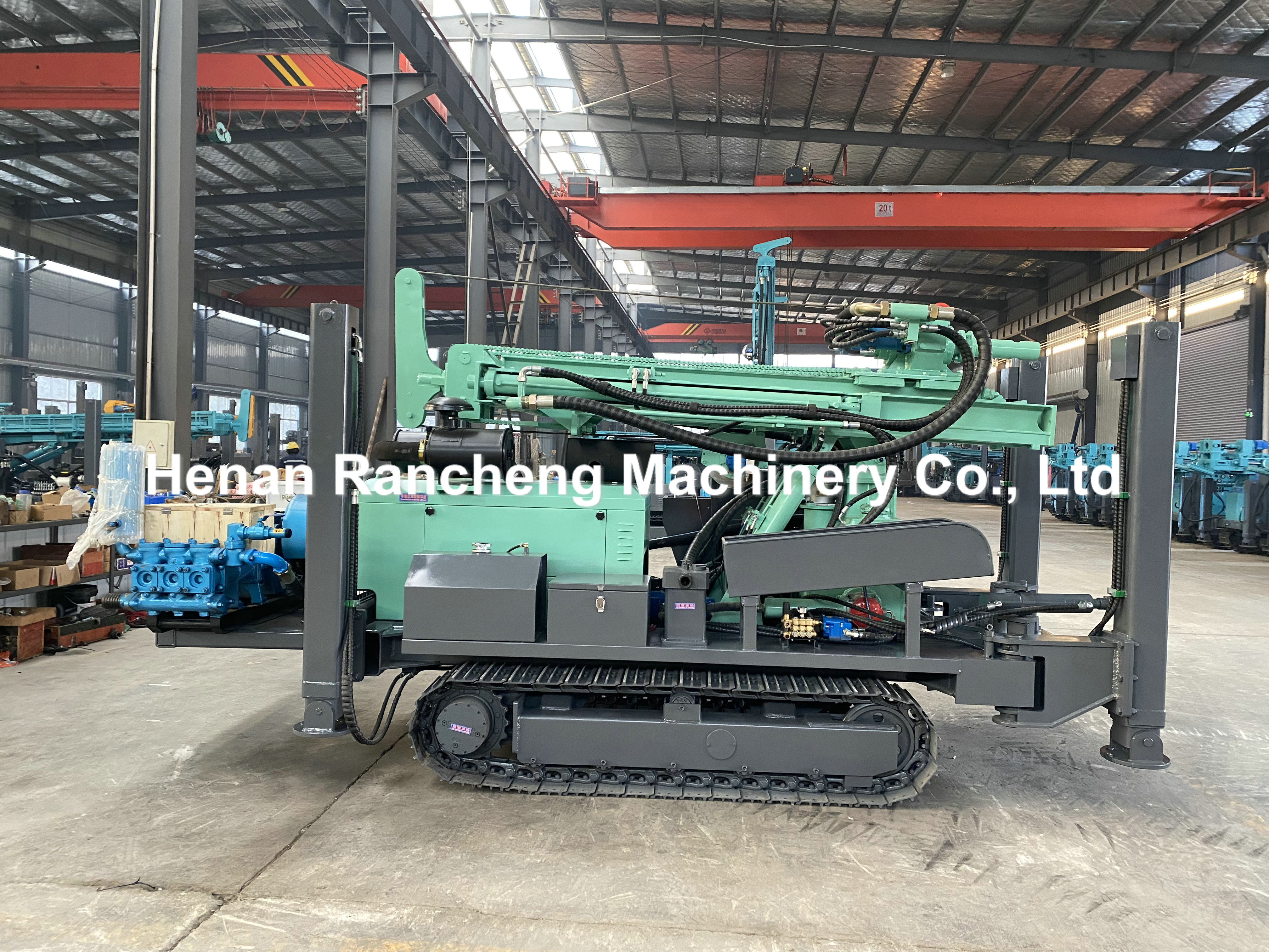 300m Bore Depth Water Well Crawler Type Drilling Rig Machine 85KW Yuchai Engine