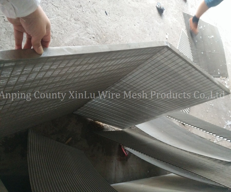 Panel Width 0.4-3m Wire Wrapped Sieve Bend Screen Supported by 2.5x4mm Wire