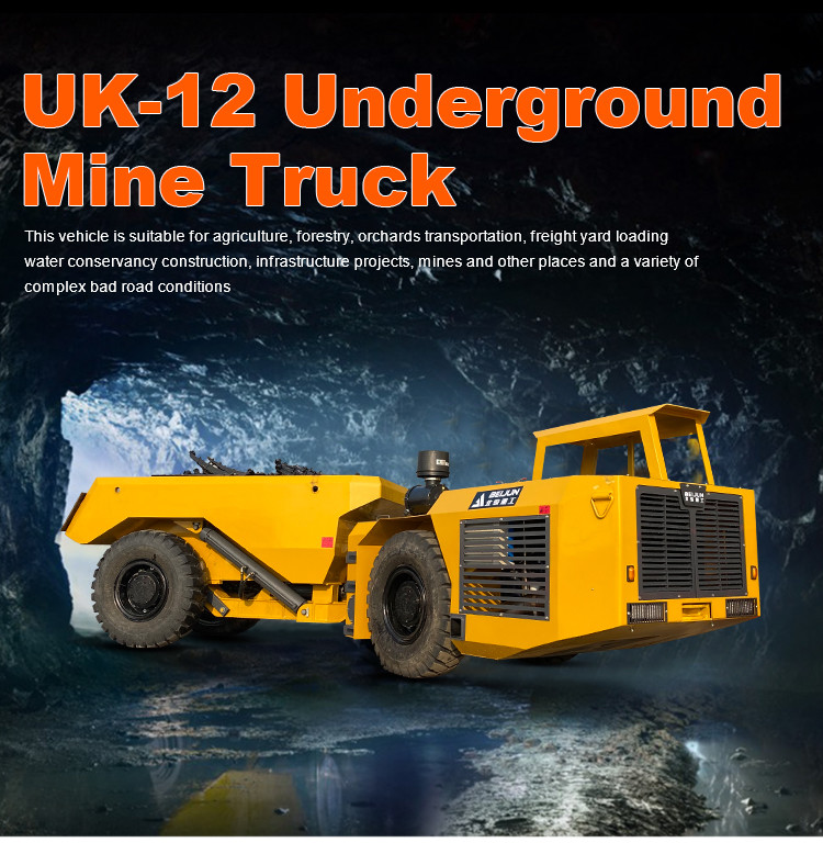 Yellow 129kW Power Diesel Articulated Haul Truck Four Wheel Drive