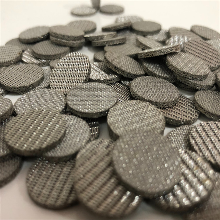 Stainless Steel 304 316 Aperture 4um Wire Mesh Filter Disc With Enfolded Edge