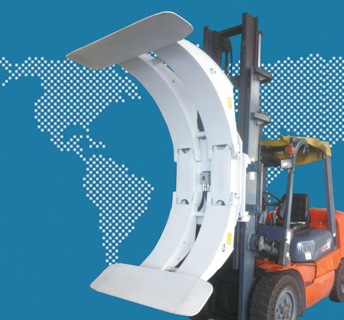72 Paper Roll Clamp For Forklift Carton Clamp Attachment 1300Kg 1000Kg 1 Ton