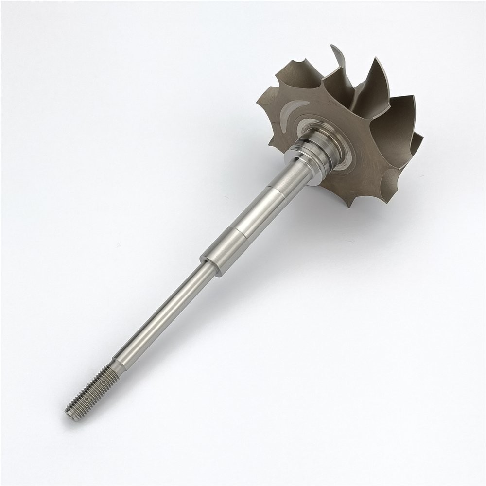 TA34 Turbo Exhaust Wheel Shaft For 451314-0003-9B 9 Blade Turbochargers